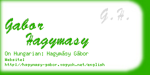 gabor hagymasy business card